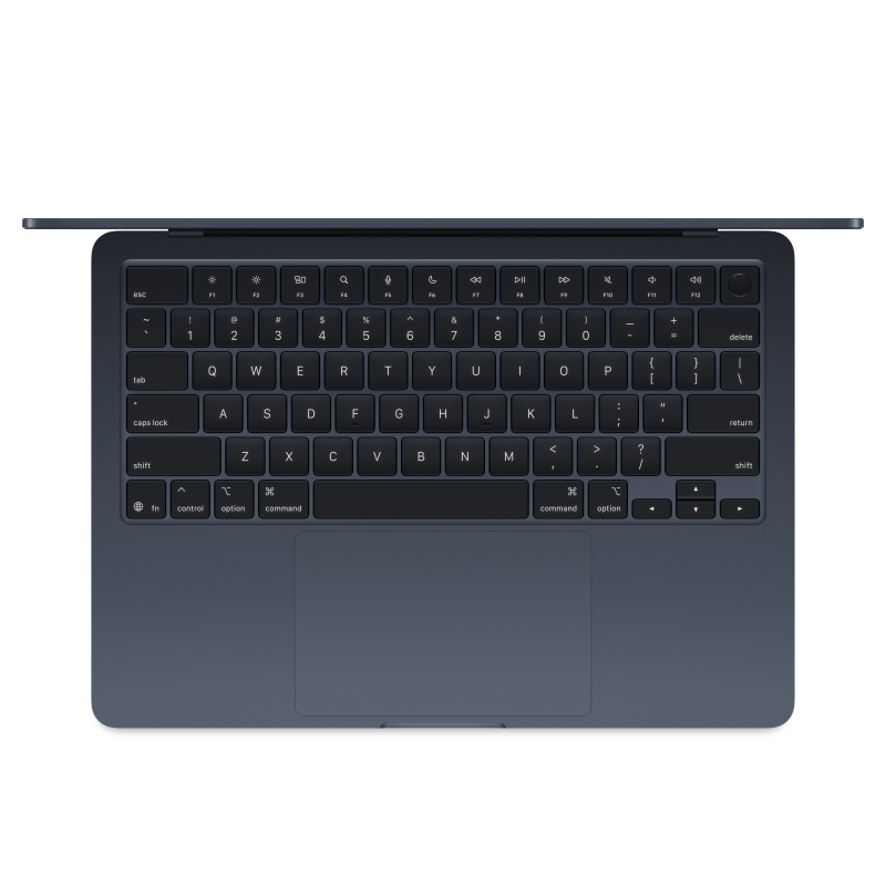 Apple MacBook Air 13" (M4, 10C CPU/8C GPU, 2025), 16 ГБ, 256 ГБ SSD, «полуночный черный»